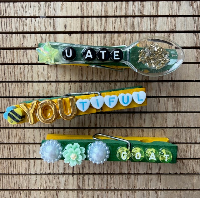 Cheer/All Sports - green and yellow - 3 sets of 6 (18 total)