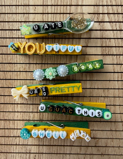 Cheer/All Sports - green and yellow - 3 sets of 6 (18 total)