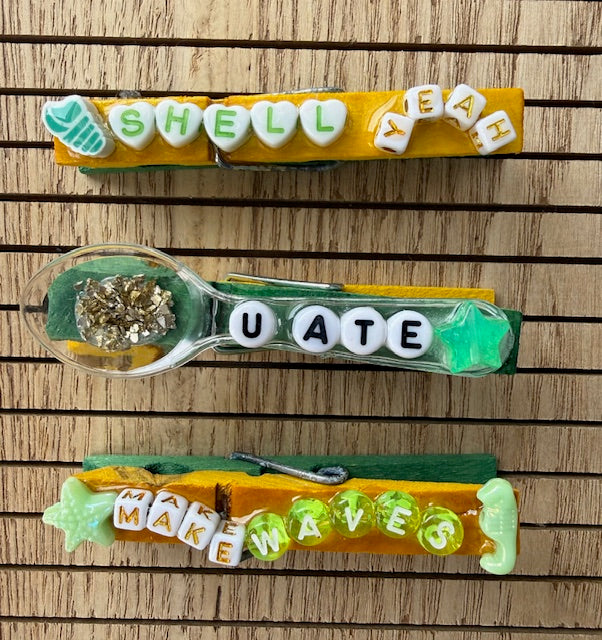 Cheer/All Sports - green and yellow - 3 sets of 6 (18 total)