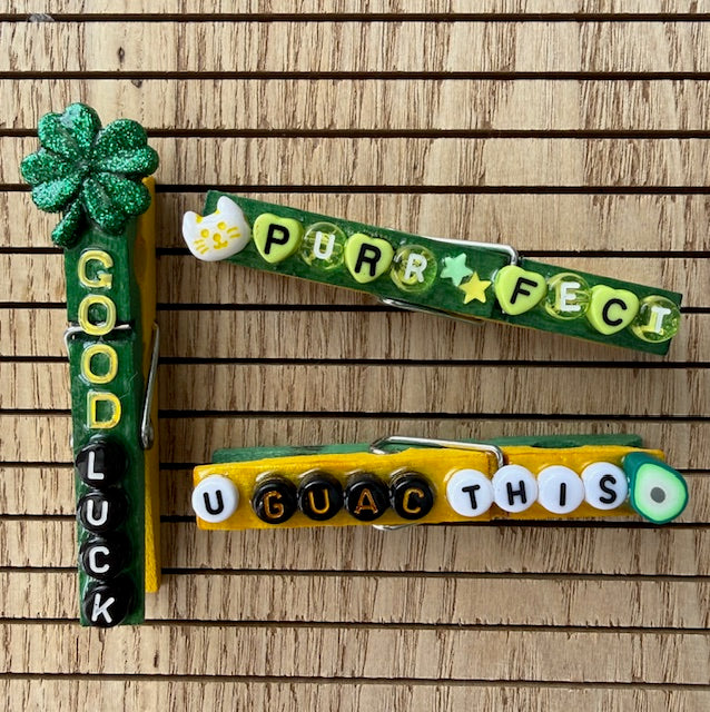 Cheer/All Sports - green and yellow - 3 sets of 6 (18 total)