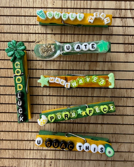 Cheer/All Sports - green and yellow - 3 sets of 6 (18 total)