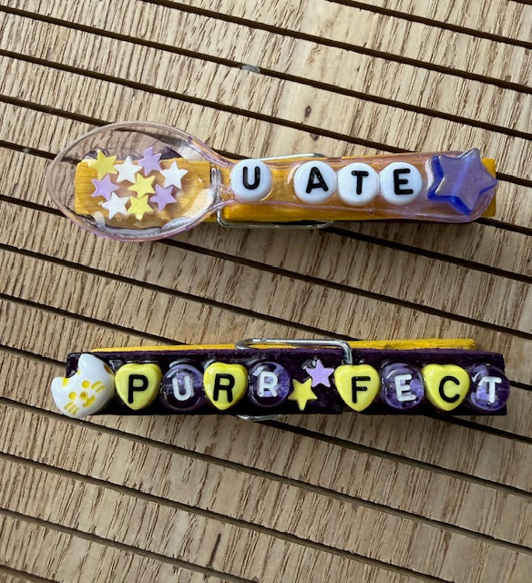 Any Sport - yellow and purple Lucky Duck, Six Seven, Baddie, U Ate Spoon, Purrfect, SLAY