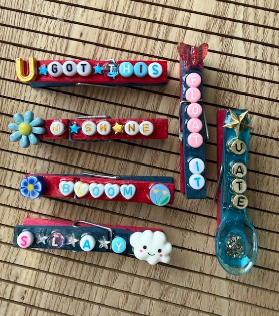 Volleyball - pink and blue U Got This, U Shine, Bloom, Slay, Float It, U Ate Spoon