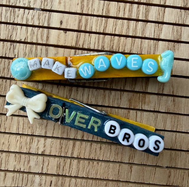 Cheer - yellow and blue Shell Yeah, Hustle, Lets Roll, MVP, Make Waves, Bows over Bros